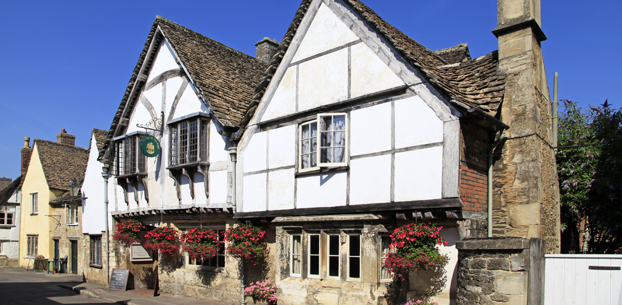 Historic buildings in Lacock village