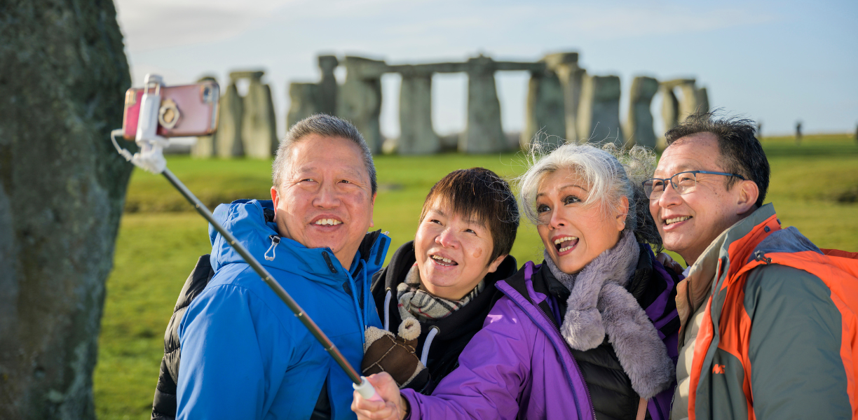 Visitors at Stonehenge