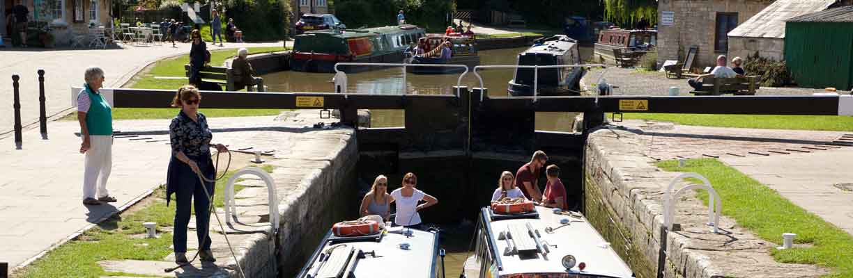 Kennet and Avon Canal at Bradford on Avon, near Trowbridge