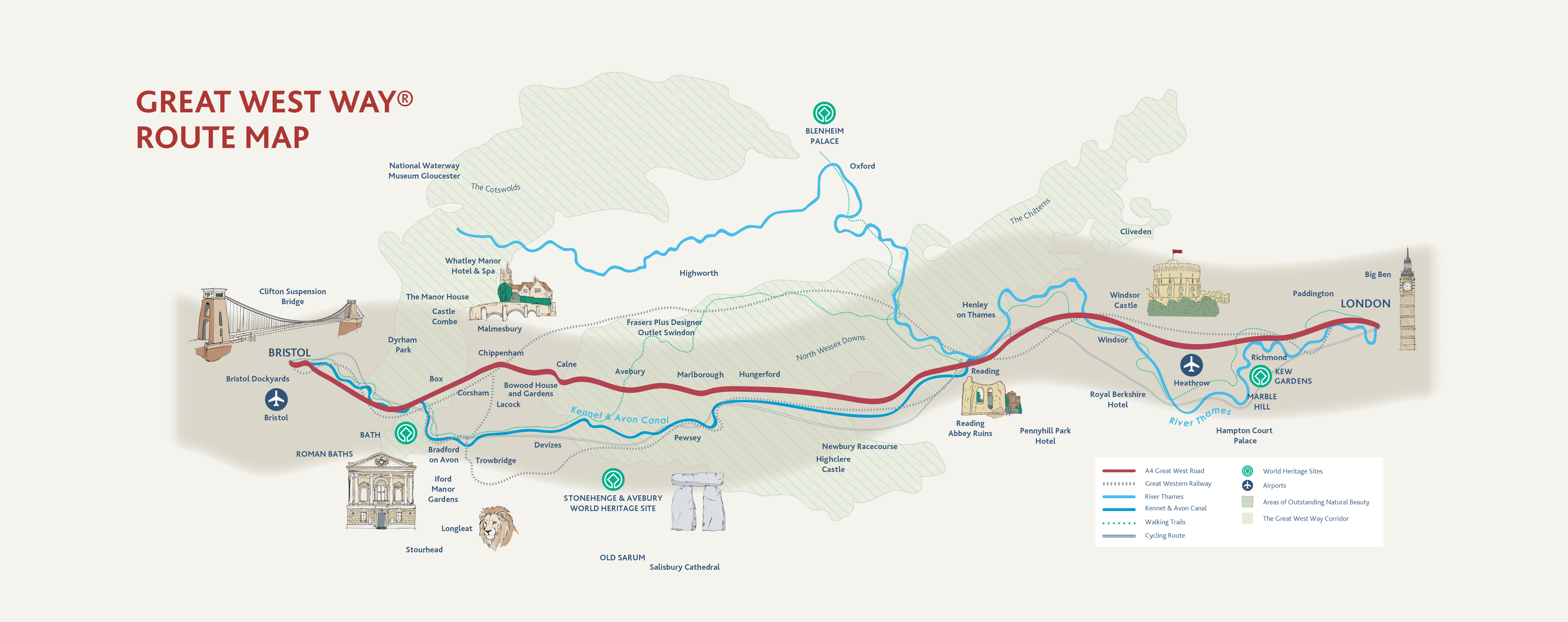 Great West Way Map